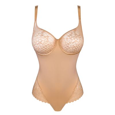 Empreinte Melody 10086 Bodysuit front view in Caramel