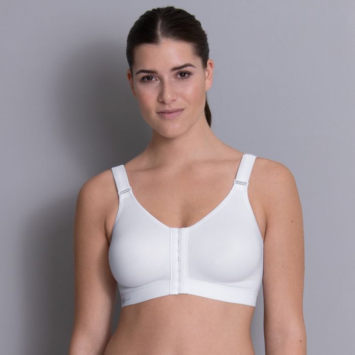 Anita Frontline Open Sports Bra Front Closure (5523) White