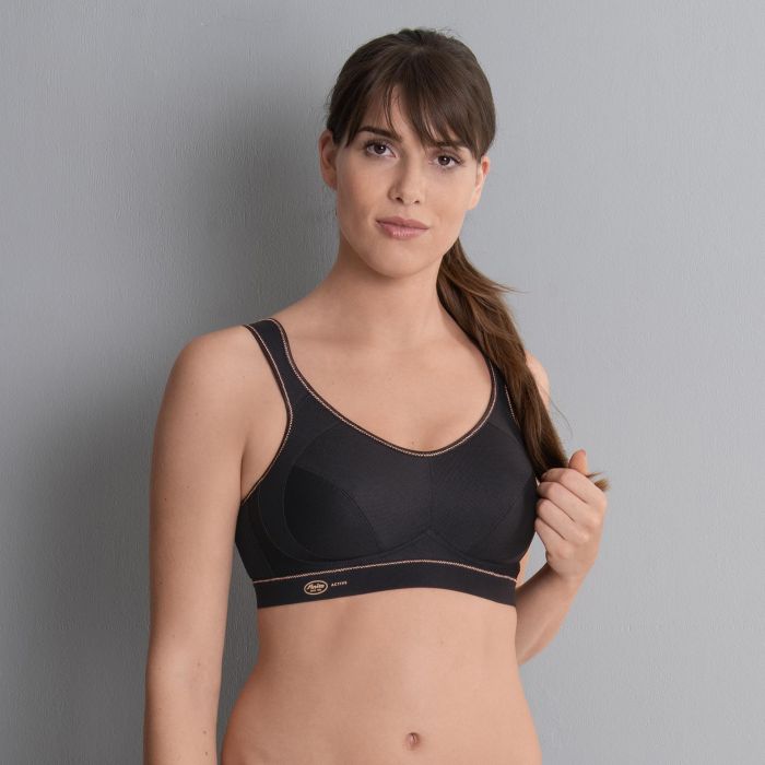 Anita Extreme Control Sports Bra (5527) Black/Gold