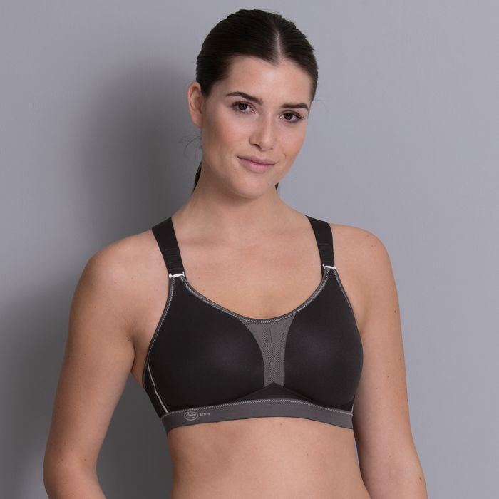 Anita Dynamix Star Sports Bra X-Back (5537) Black/Anthracite