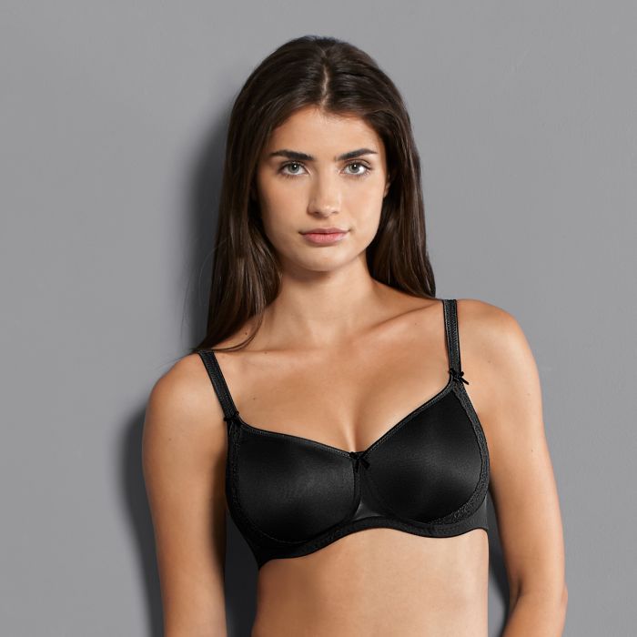 Rosa Faia Lace Rose Soft Bra Padded Cups (5618) Black