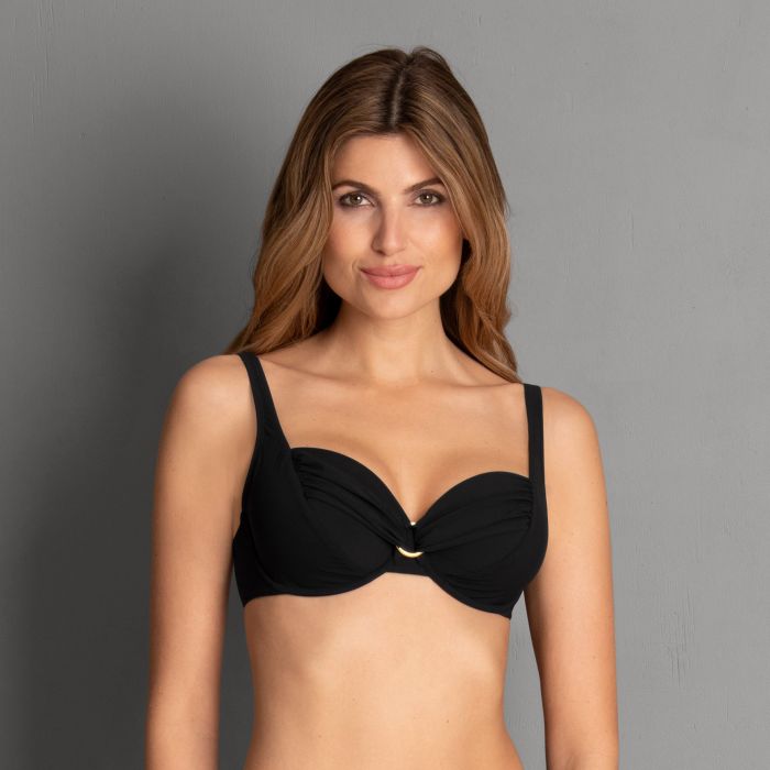 Rosa Faia Style Hermine Top Bikini Top (L4 8411-1) Black