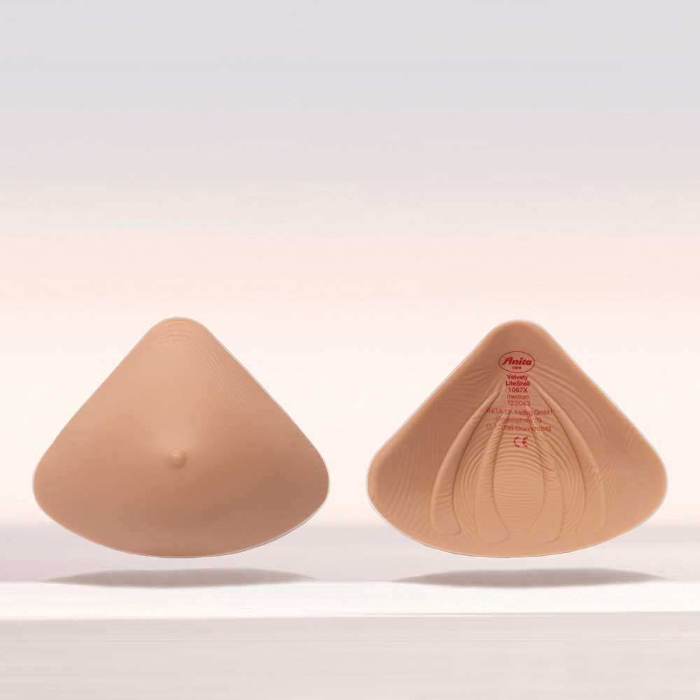 Anita Velvety Liteshell Partial Breast Form Bilateral (1067X) Sand