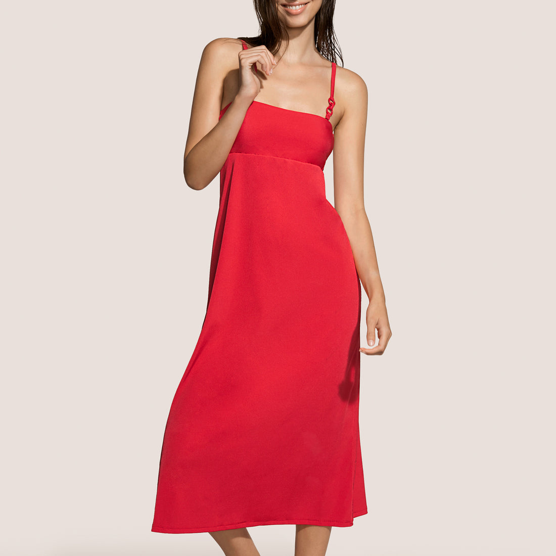 Andres Sarda Swimwear Gray Swimwear Dress Long (3411470) Red