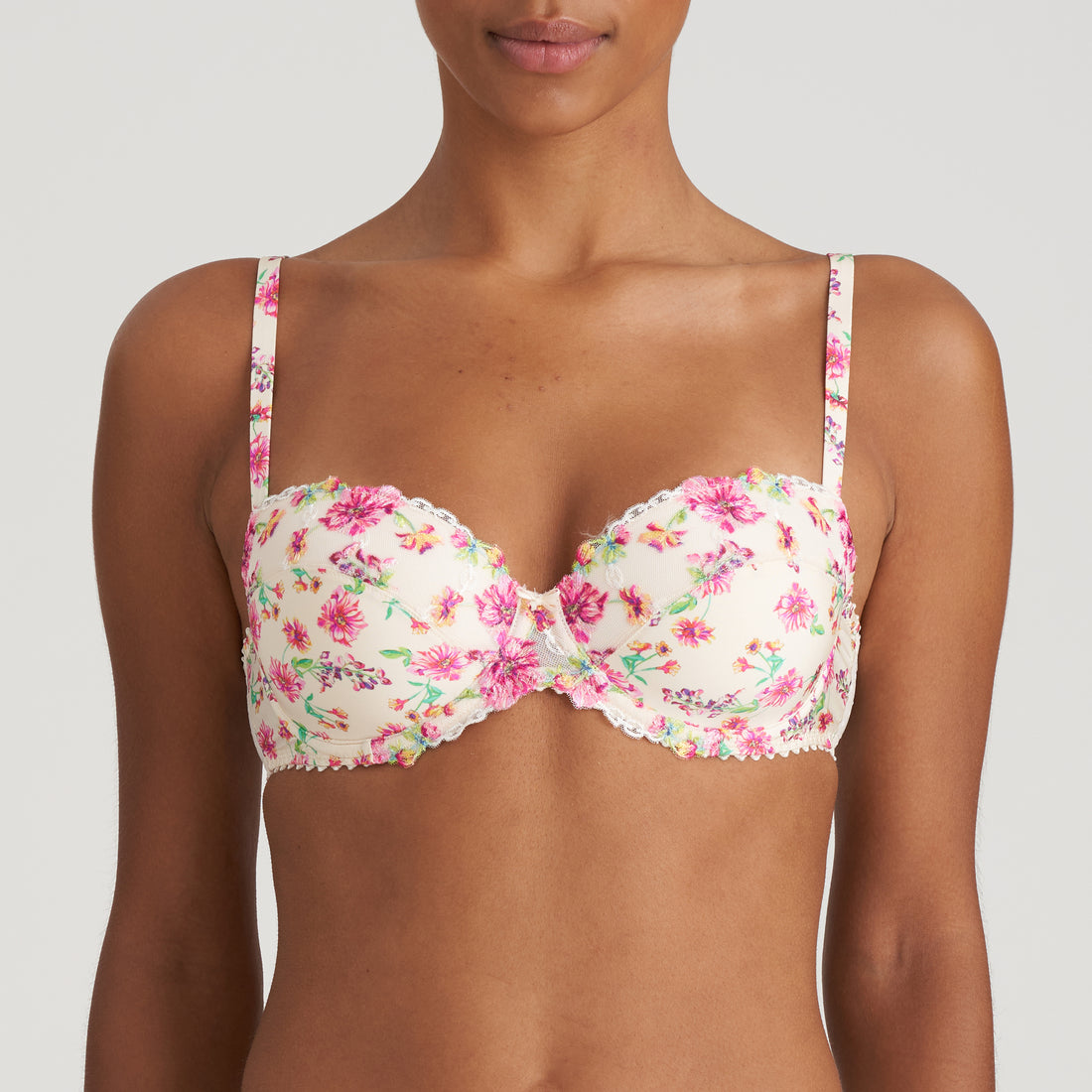 Marie Jo Chen Padded Balcony Bra (0102689) Pearled Ivory