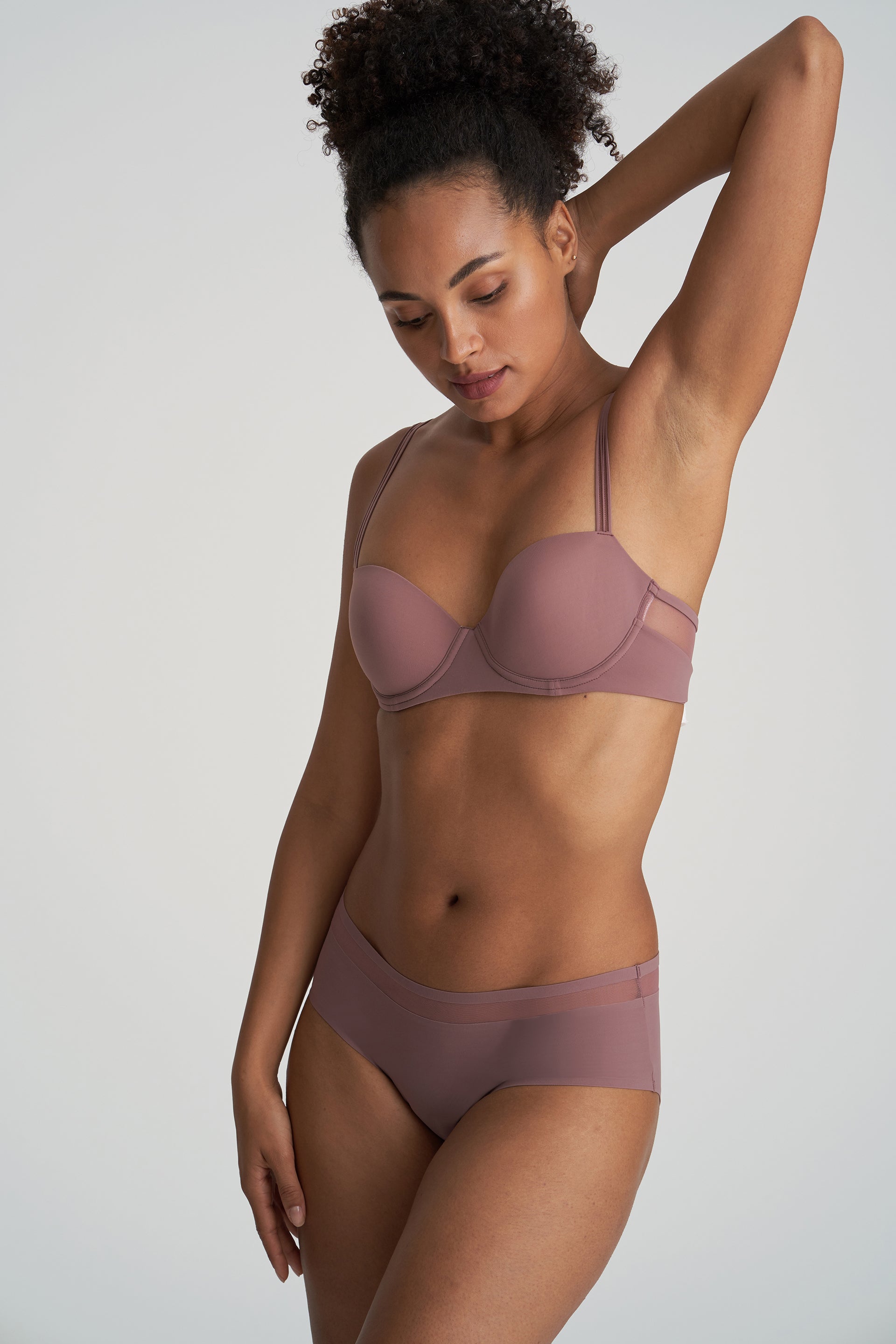 Marie Jo Louie Padded Balcony Bra (0122099) Satin Taupe