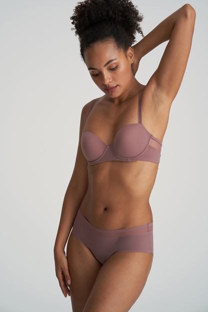 Marie Jo Louie Padded Balcony Bra (0122099) Satin Taupe