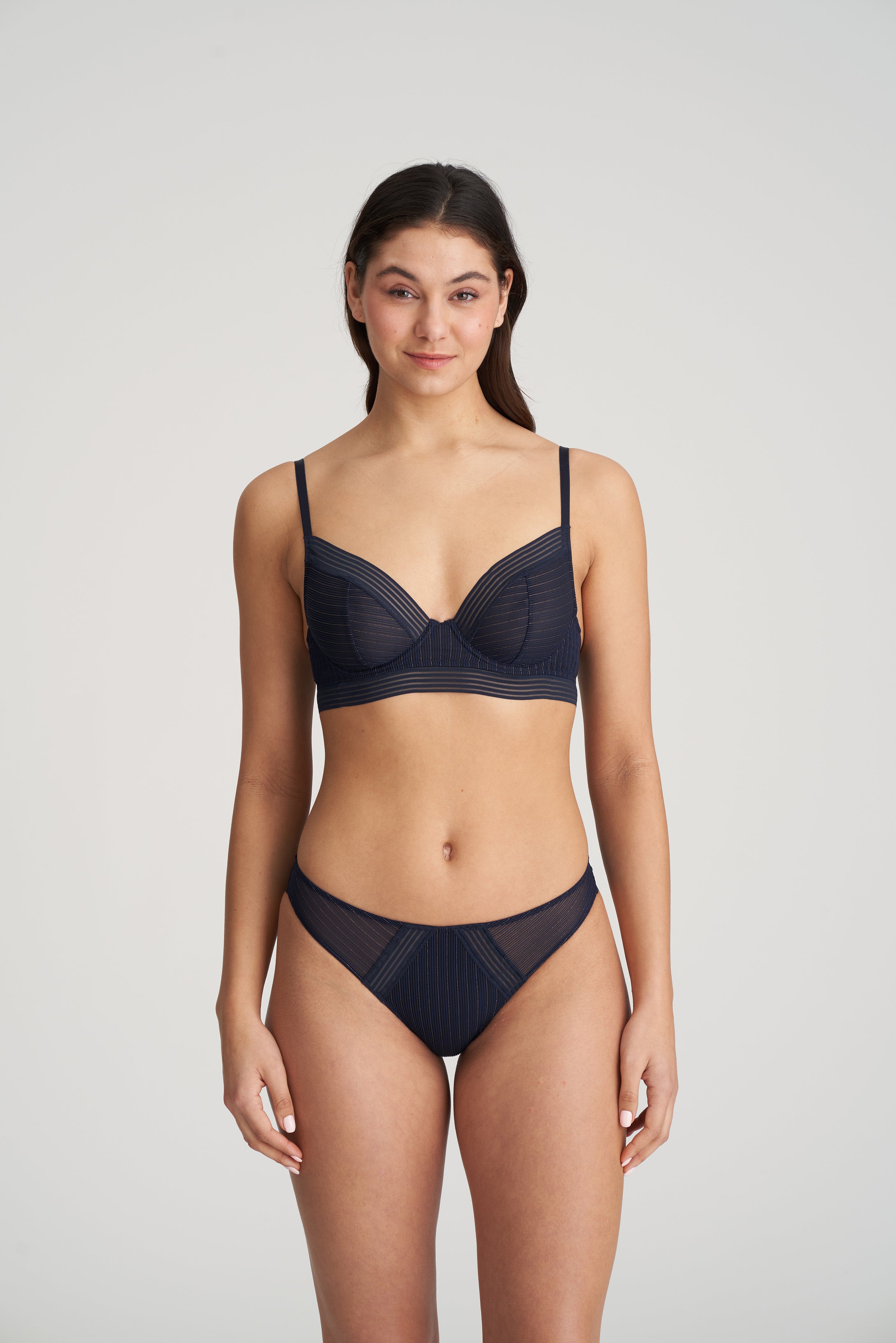 Marie Jo Tokuda Plunge Bra Longline (0122164) Velvet Blue