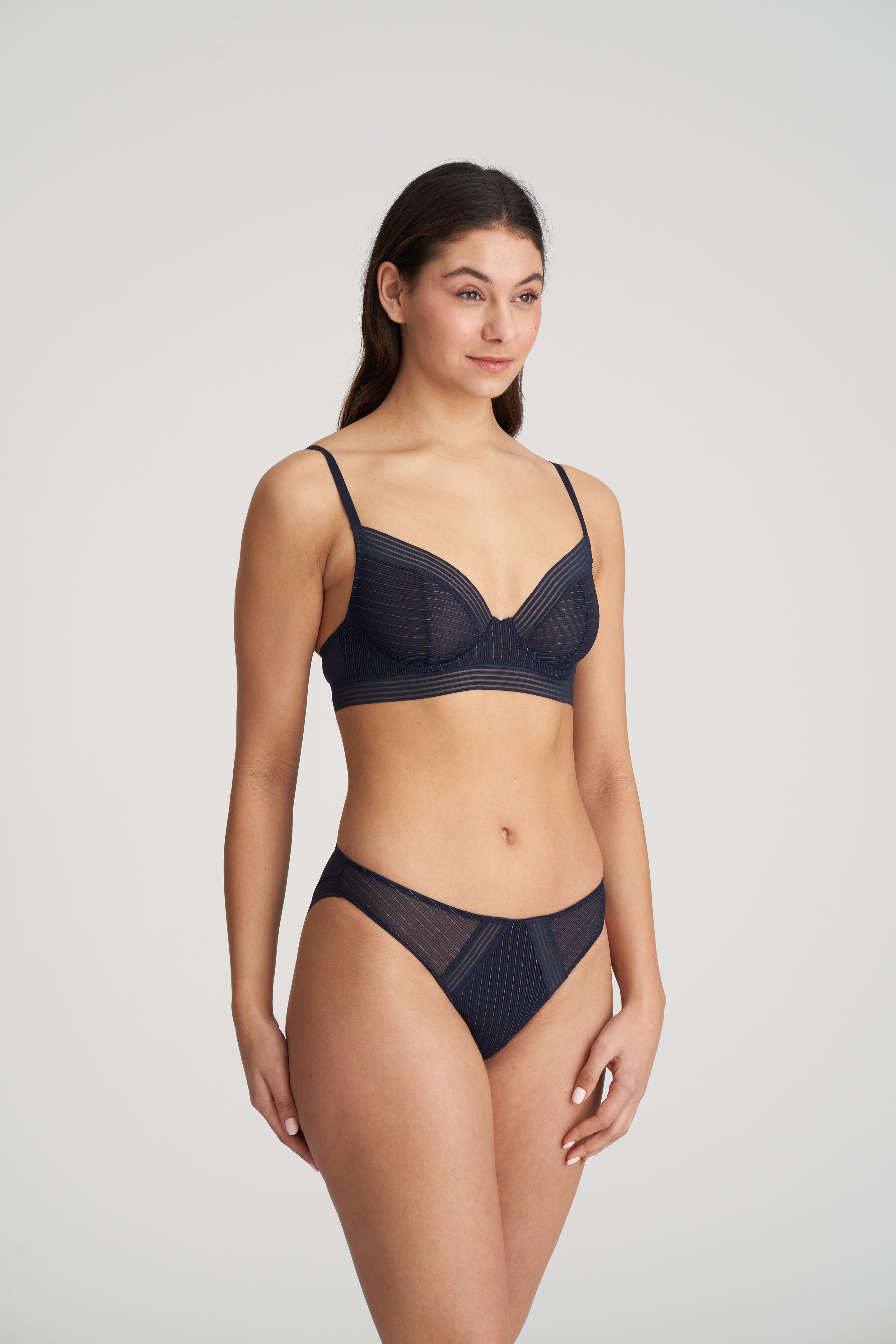 Marie Jo Tokuda Plunge Bra Longline (0122164) Velvet Blue