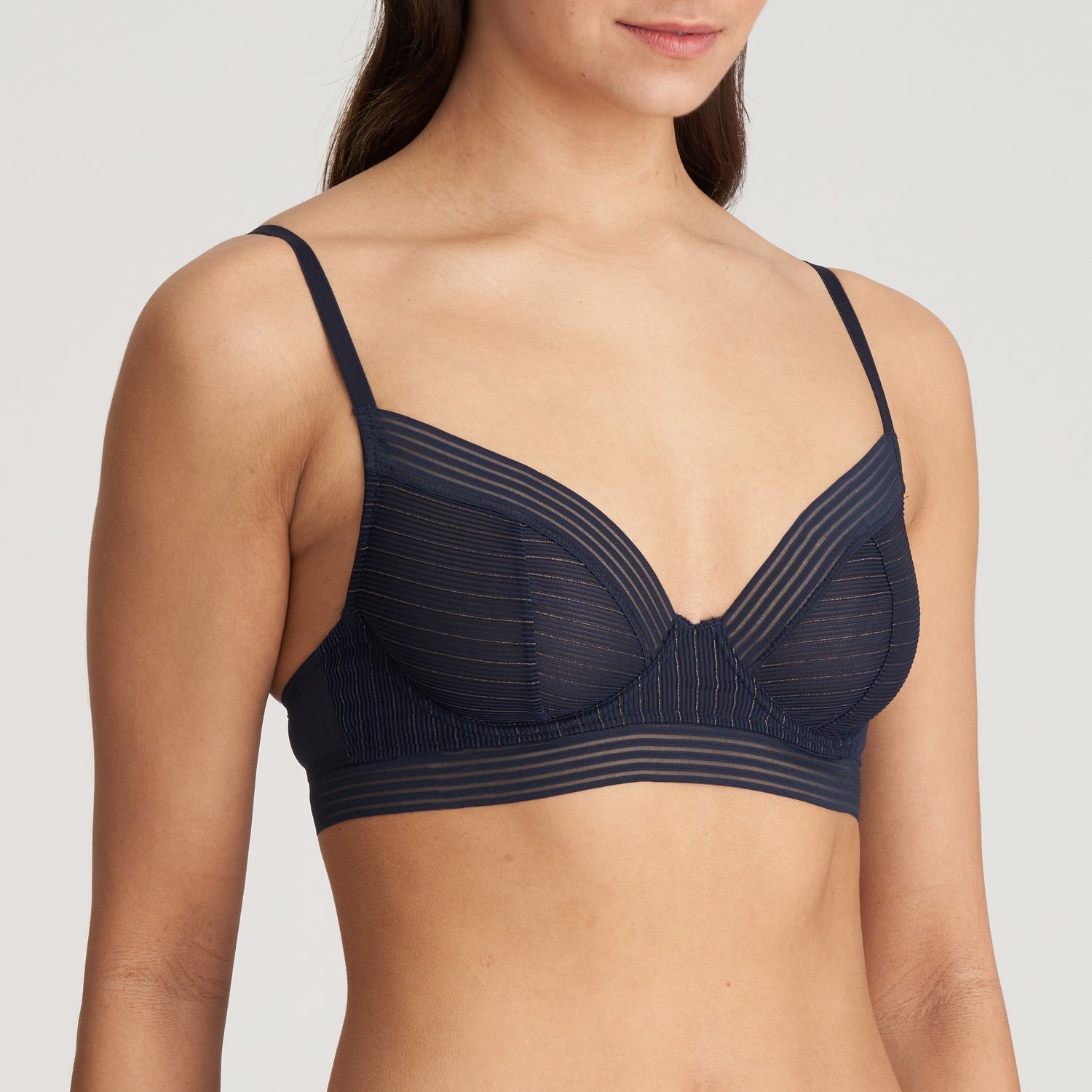 Marie Jo Tokuda Plunge Bra Longline (0122164) Velvet Blue