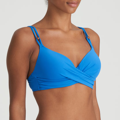 Marie Jo Swim Flidais Padded Plunge Bikini Top (1007216) Mistral Blue