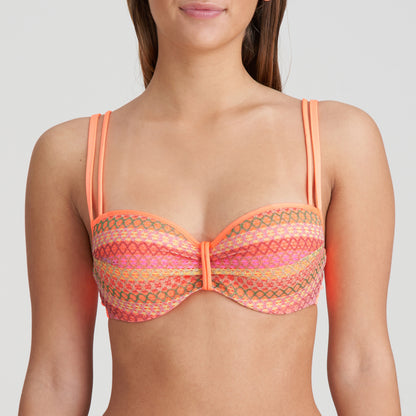 Marie Jo Swim Almoshi Padded Balcony Bikini Top (1007119) Juicy Peach