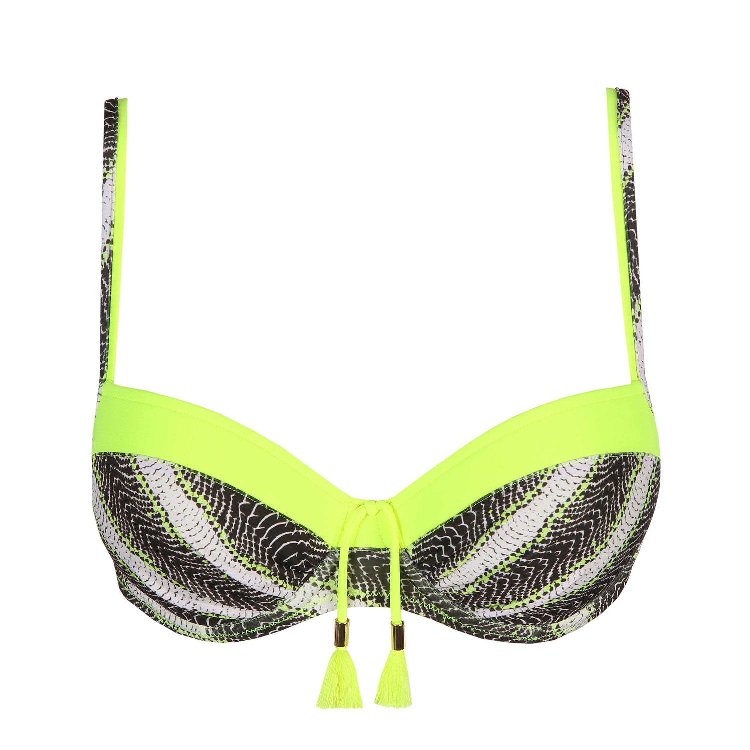 Marie Jo Swim Murcia Padded Balcony Bikini Top (1005119) Yellow Flash