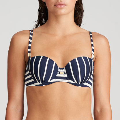Marie Jo Swim Cadiz Padded Strapless Bikini Top (1005218) Water Blue