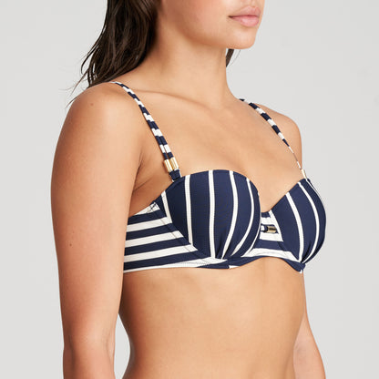 Marie Jo Swim Cadiz Padded Strapless Bikini Top (1005218) Water Blue