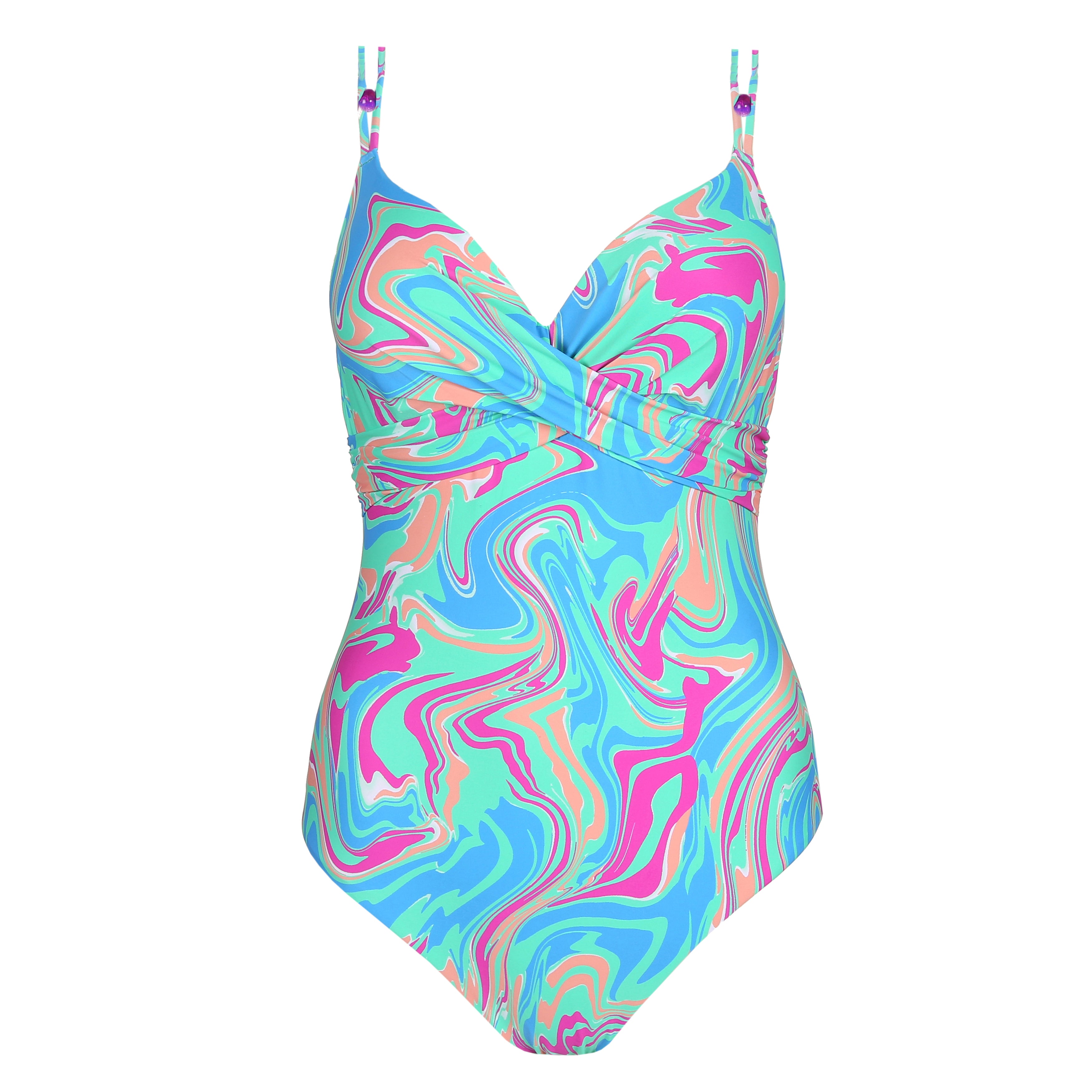 Marie Jo Swim Arubani Уплотненный купальник с глубоким вырезом (1007336) Ocean Swirl