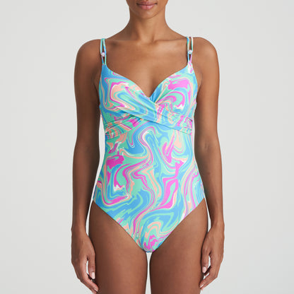 Marie Jo Swim Arubani Уплотненный купальник с глубоким вырезом (1007336) Ocean Swirl
