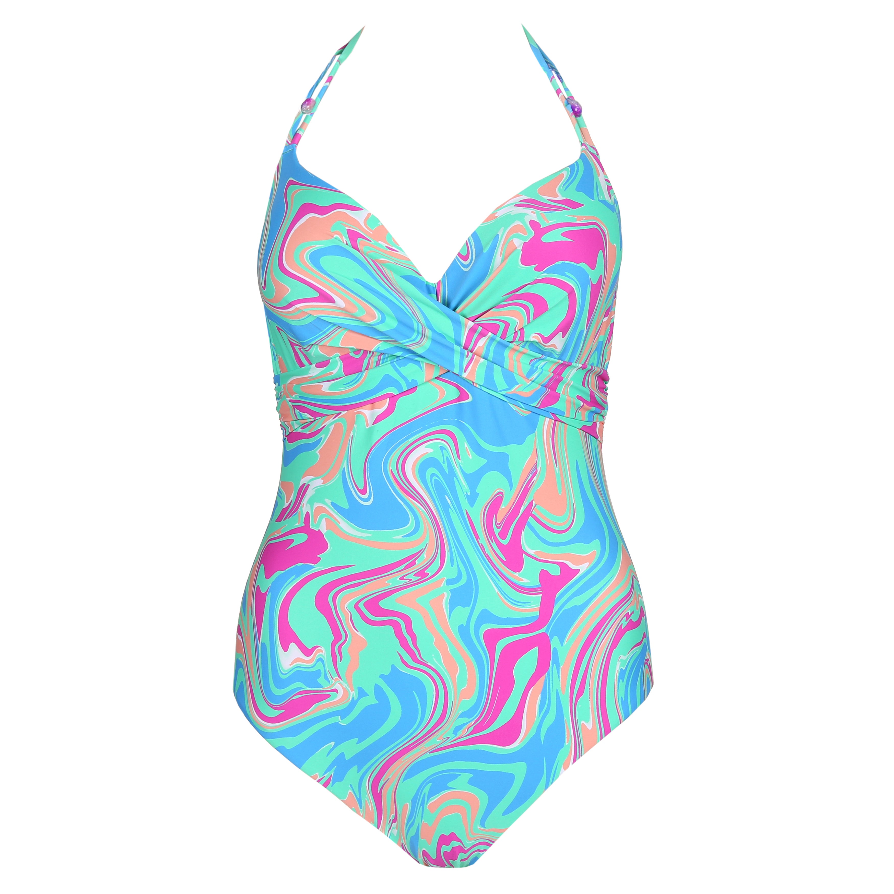Marie Jo Swim Arubani Уплотненный купальник с глубоким вырезом (1007336) Ocean Swirl