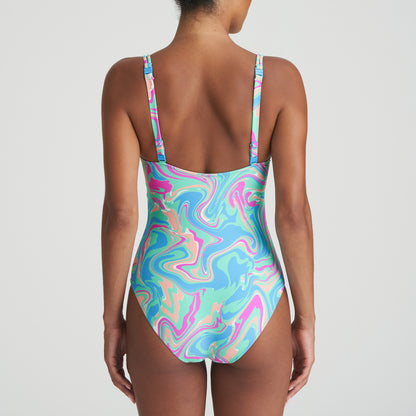 Marie Jo Swim Arubani Уплотненный купальник с глубоким вырезом (1007336) Ocean Swirl