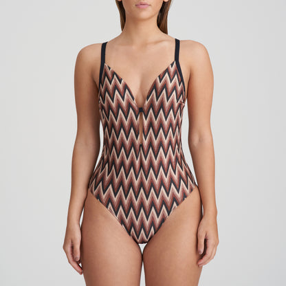 Marie Jo Swim Su Ana Plunge Swimsuit Wireless (1007031) Miramar