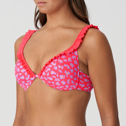 Marie Jo Swim La Gomera Push Up Triangle Bikini Top (1005814) Deep Sea Coral