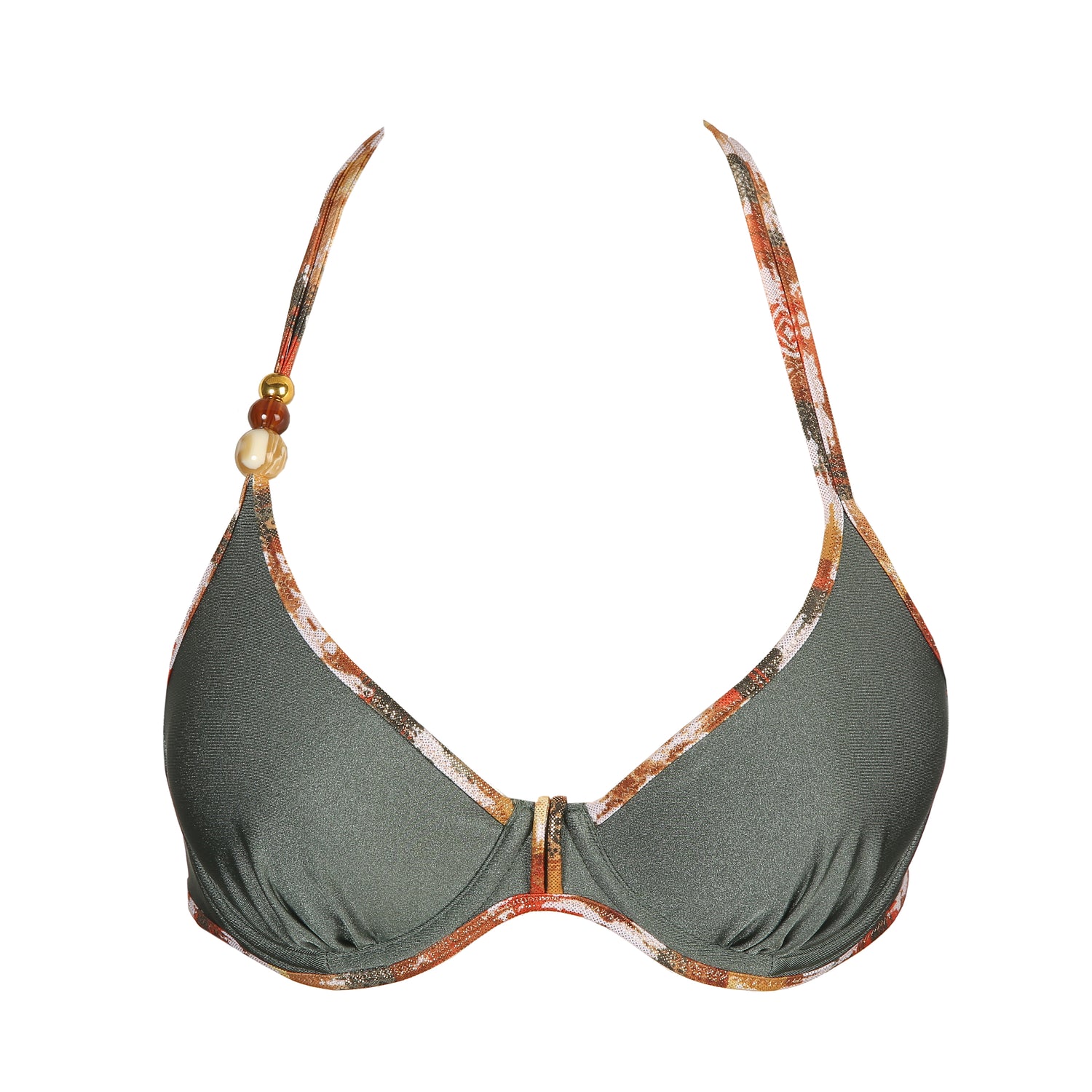 Marie Jo Swim Crete Plunge Bikini Top (1005612) Inca Gold
