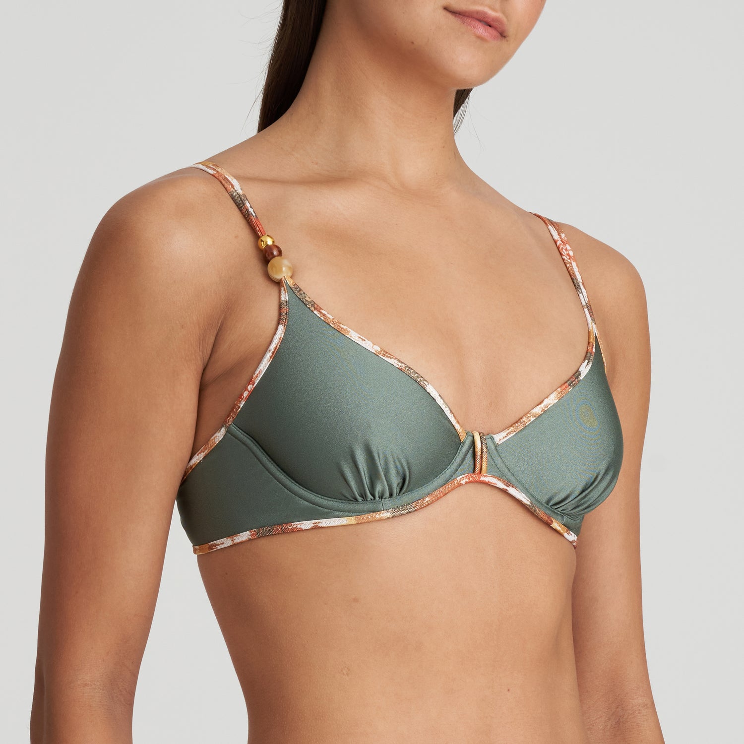 Marie Jo Swim Crete Plunge Bikini Top (1005612) Inca Gold