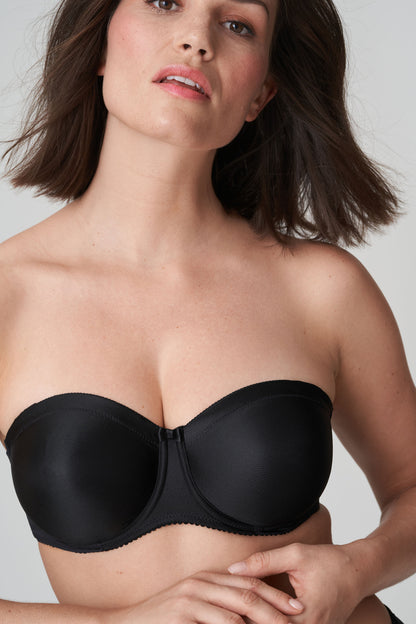 Primadonna Атласный без бретелек без подкладок (0161331) Черный