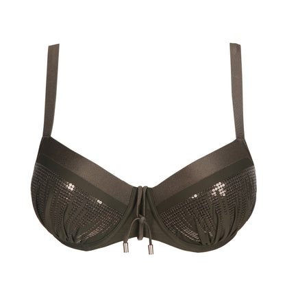 Primadonna Swim Aracruz Padded Balcony Bikini Top (4011816) Kaki