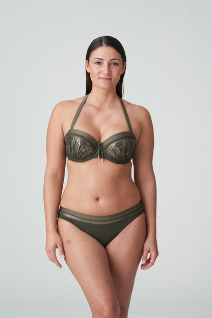 Primadonna Swim Aracruz Padded Balcony Bikini Top (4011816) Kaki