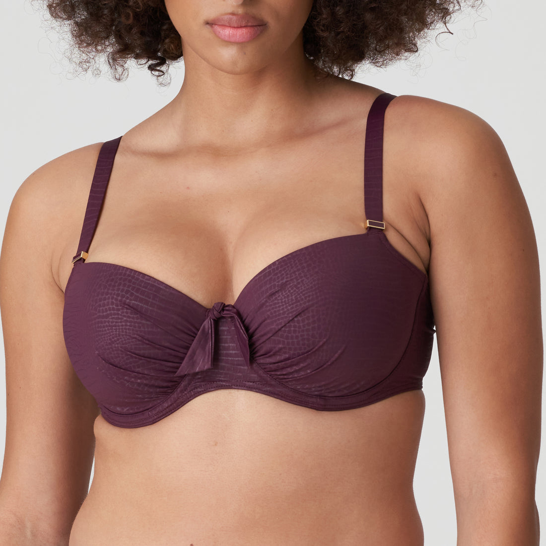 Primadonna Swim Dalyan Padded Balcony Bikini Top (4009816) Wine