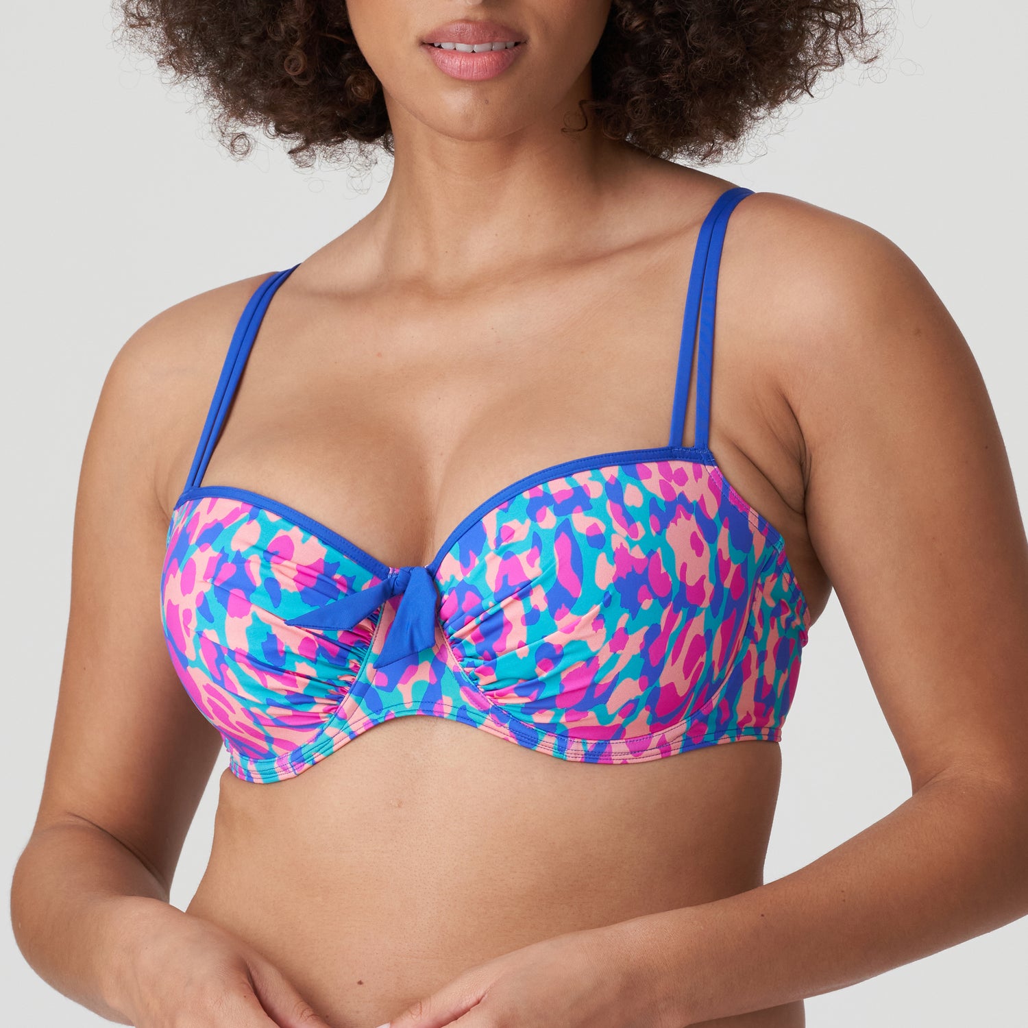 Primadonna Swim Karpen Padded Balcony Bikini Top (4010616) Electric Blue