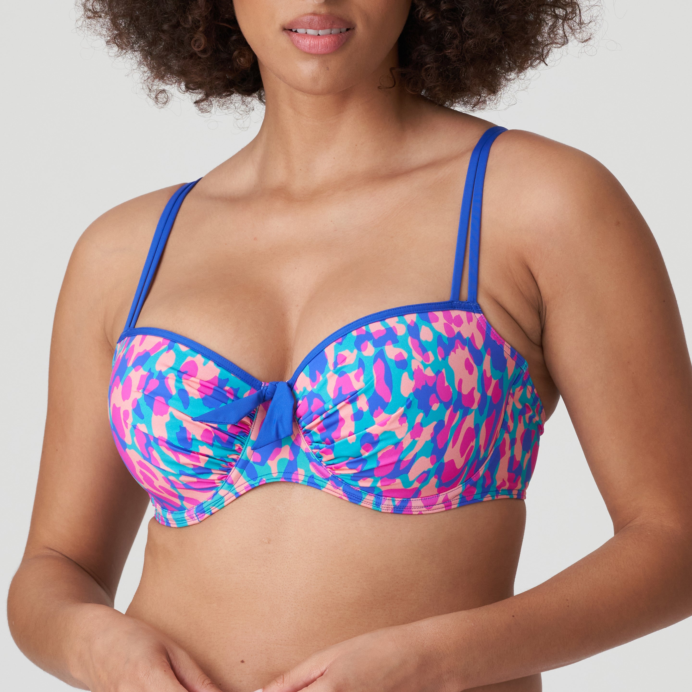 Primadonna Swim Karpen Padded Balcony Bikini Top (4010616) Electric Blue