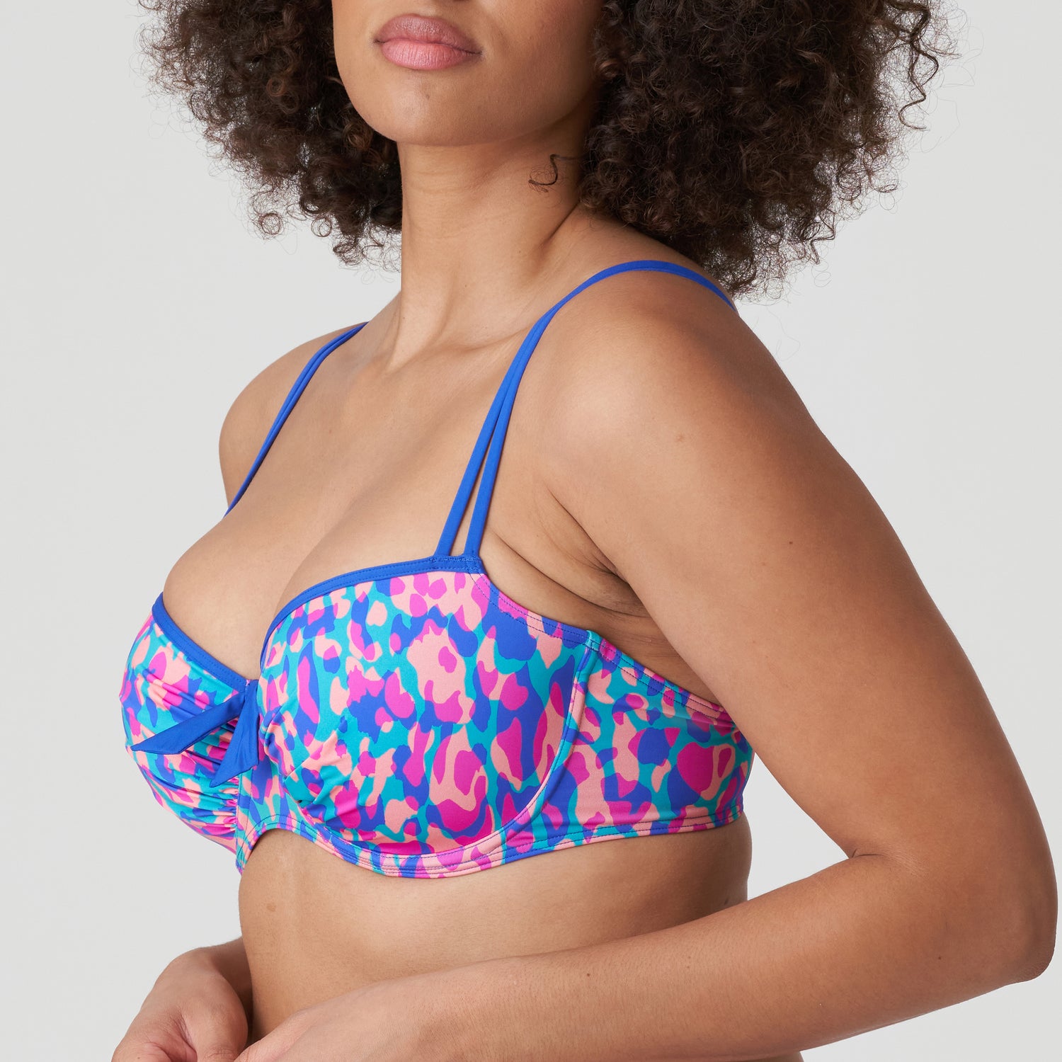 Primadonna Swim Karpen Padded Balcony Bikini Top (4010616) Electric Blue