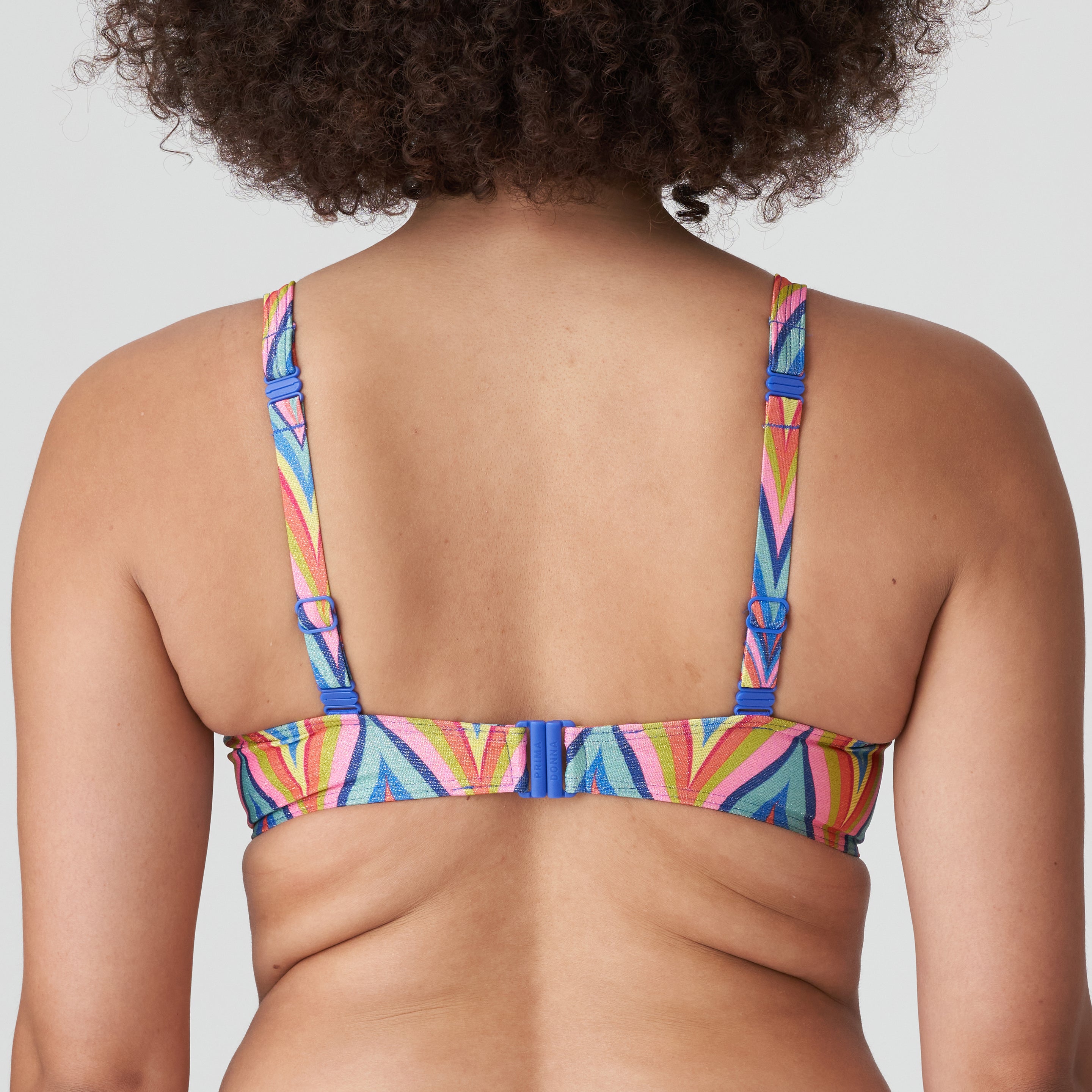 Primadonna Swim Kea Half Padded Plunge Bikini Top (4010819) Rainbow Paradise