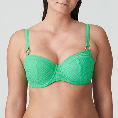 Primadonna Swim Maringa Padded Balcony Bikini Top (4012016) Lush Green