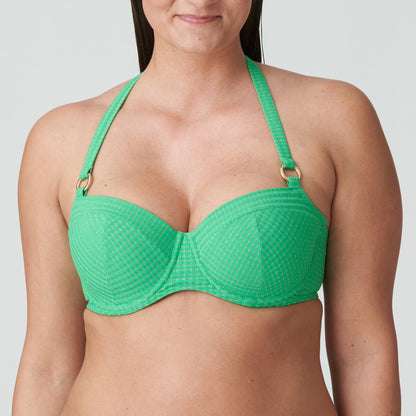 Primadonna Swim Maringa Padded Balcony Bikini Top (4012016) Lush Green