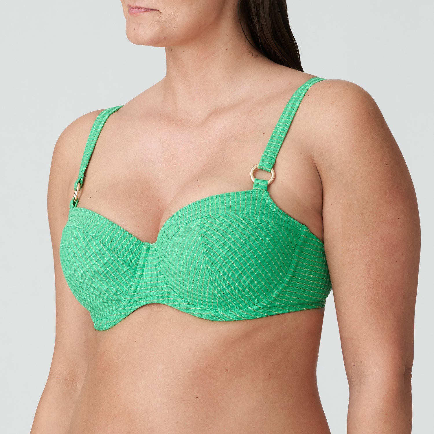 Primadonna Swim Maringa Padded Balcony Bikini Top (4012016) Lush Green