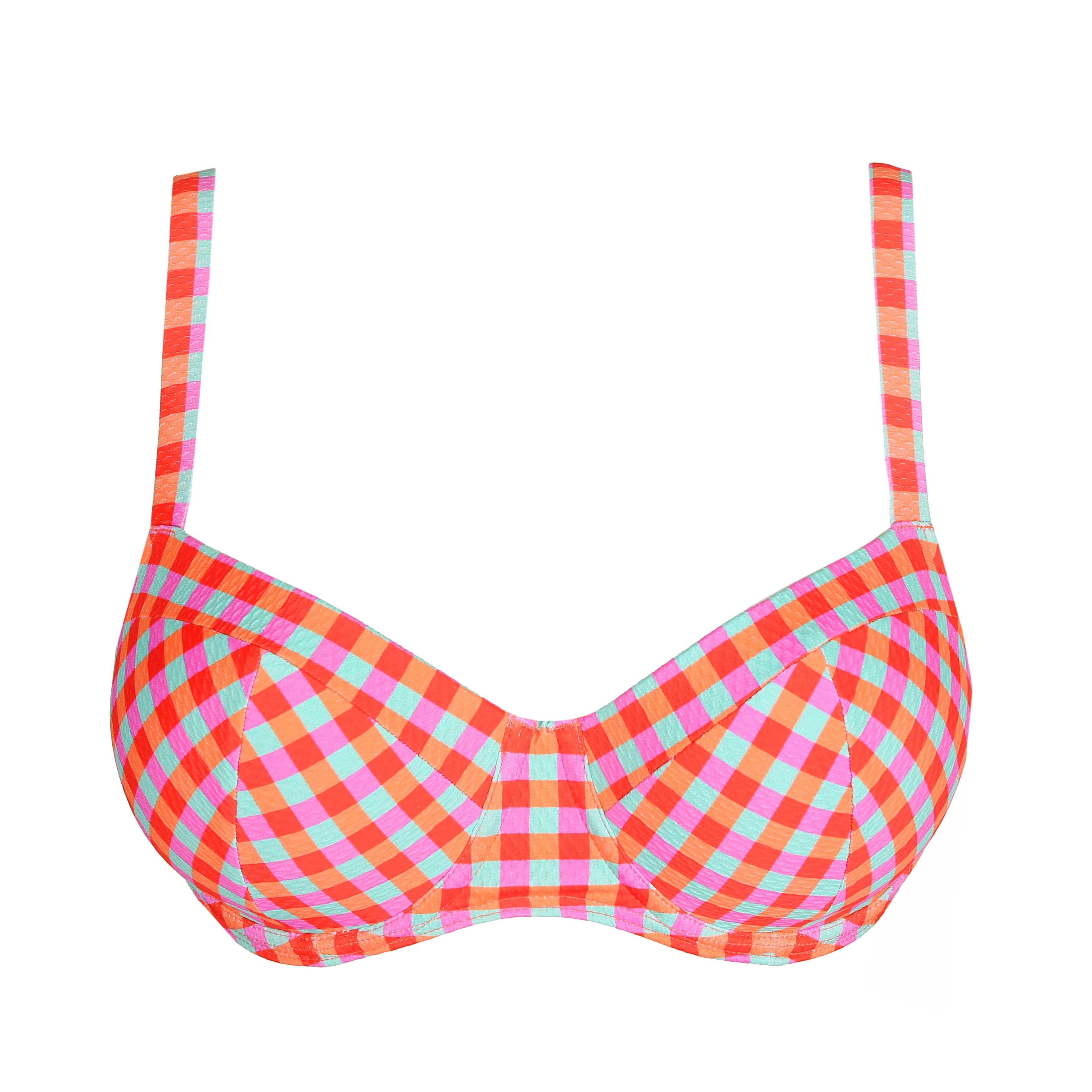 Primadonna Swim Marival Padded Balcony Bikini Top (4011716) Ocean Pop