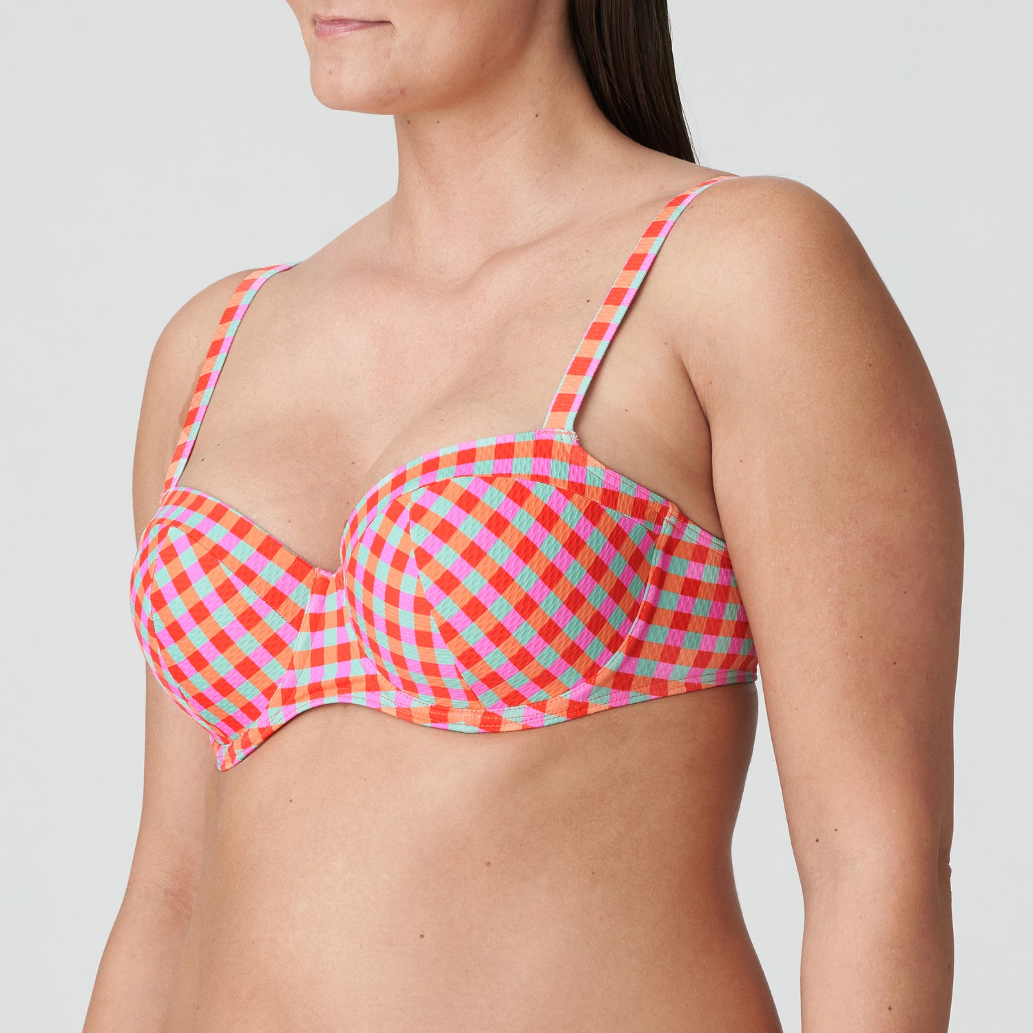 Primadonna Swim Marival Padded Balcony Bikini Top (4011716) Ocean Pop