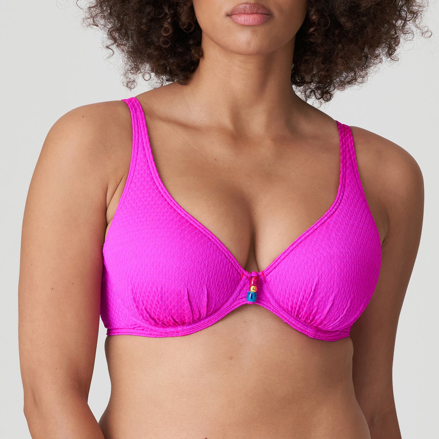Primadonna Swim Narta Half Padded Plunge Bikini Top (4010319) Cactus Flower