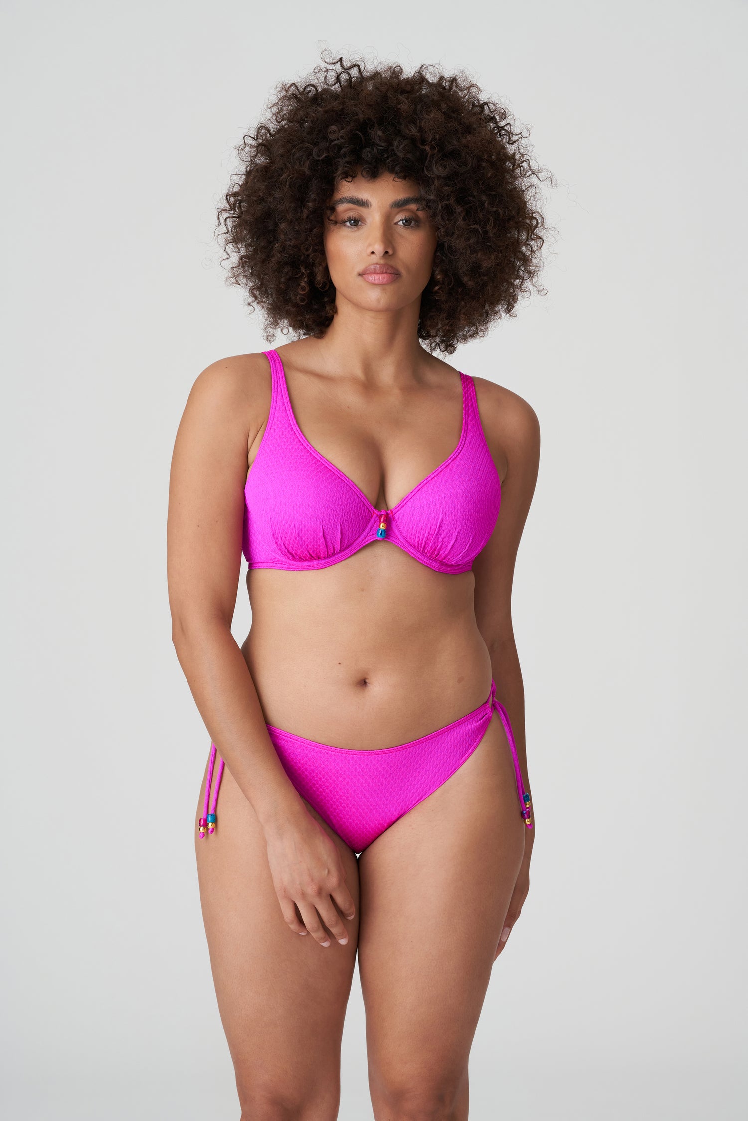 Primadonna Swim Narta Half Padded Plunge Bikini Top (4010319) Cactus Flower