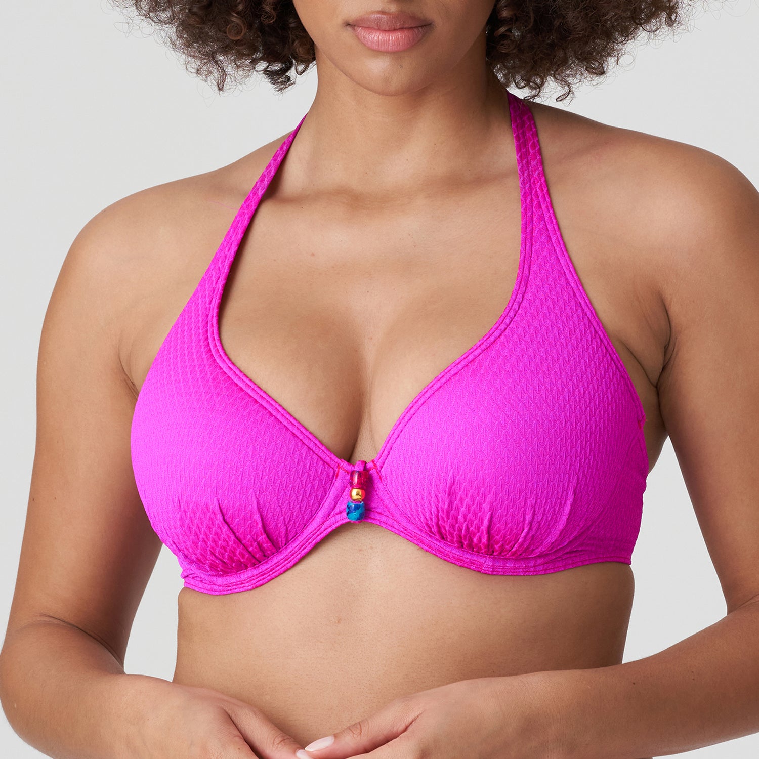 Primadonna Swim Narta Half Padded Plunge Bikini Top (4010319) Cactus Flower