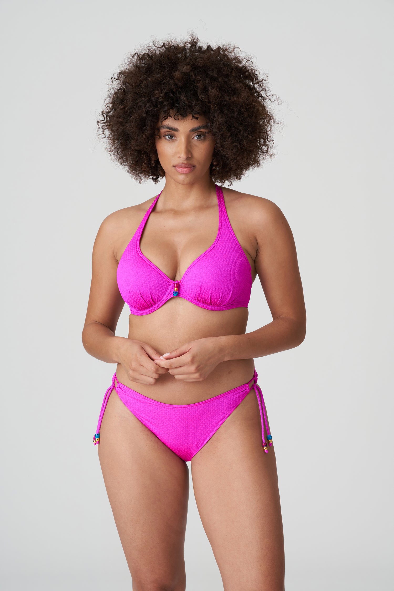 Primadonna Swim Narta Half Padded Plunge Bikini Top (4010319) Cactus Flower