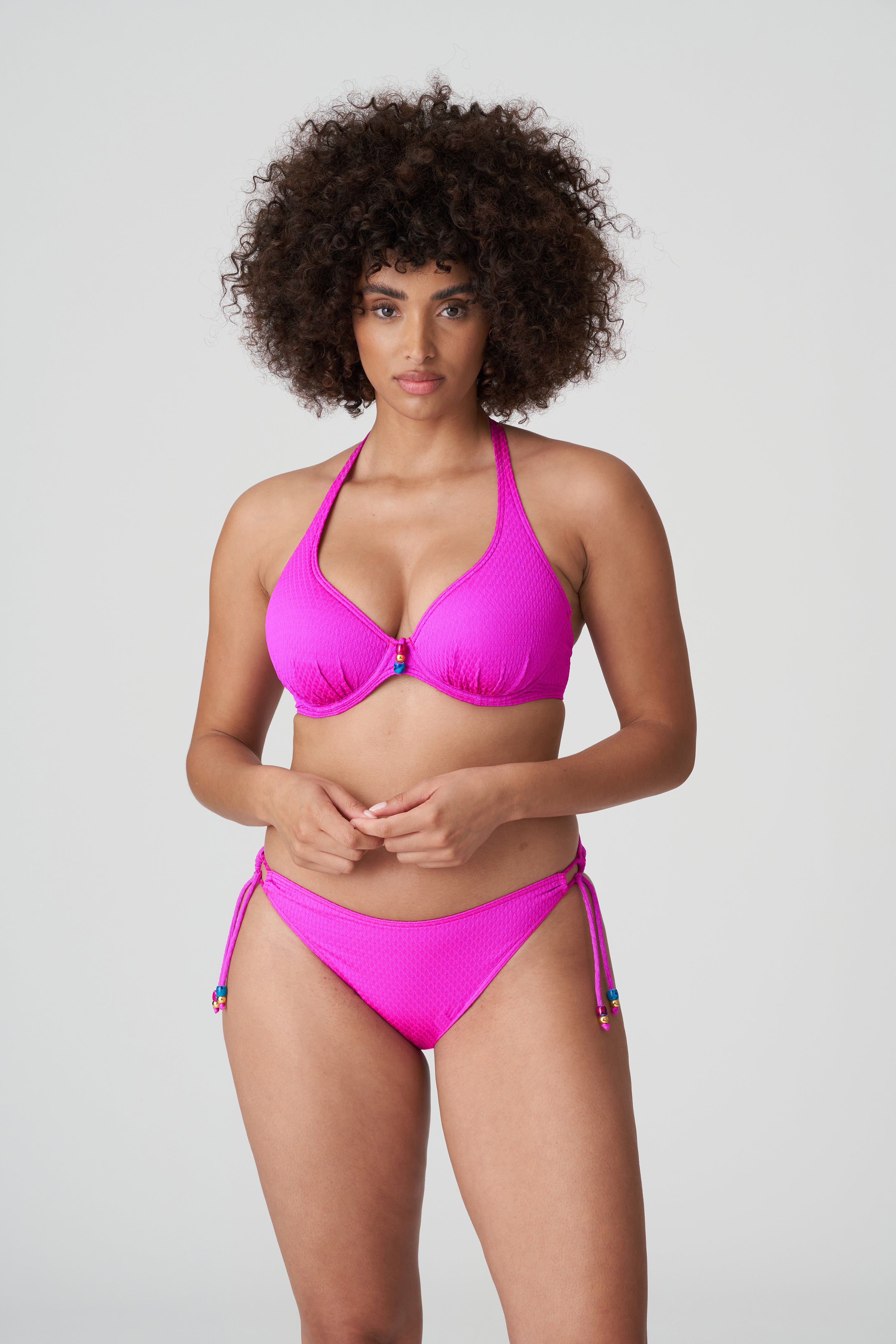 Primadonna Swim Narta Half Padded Plunge Bikini Top (4010319) Cactus Flower