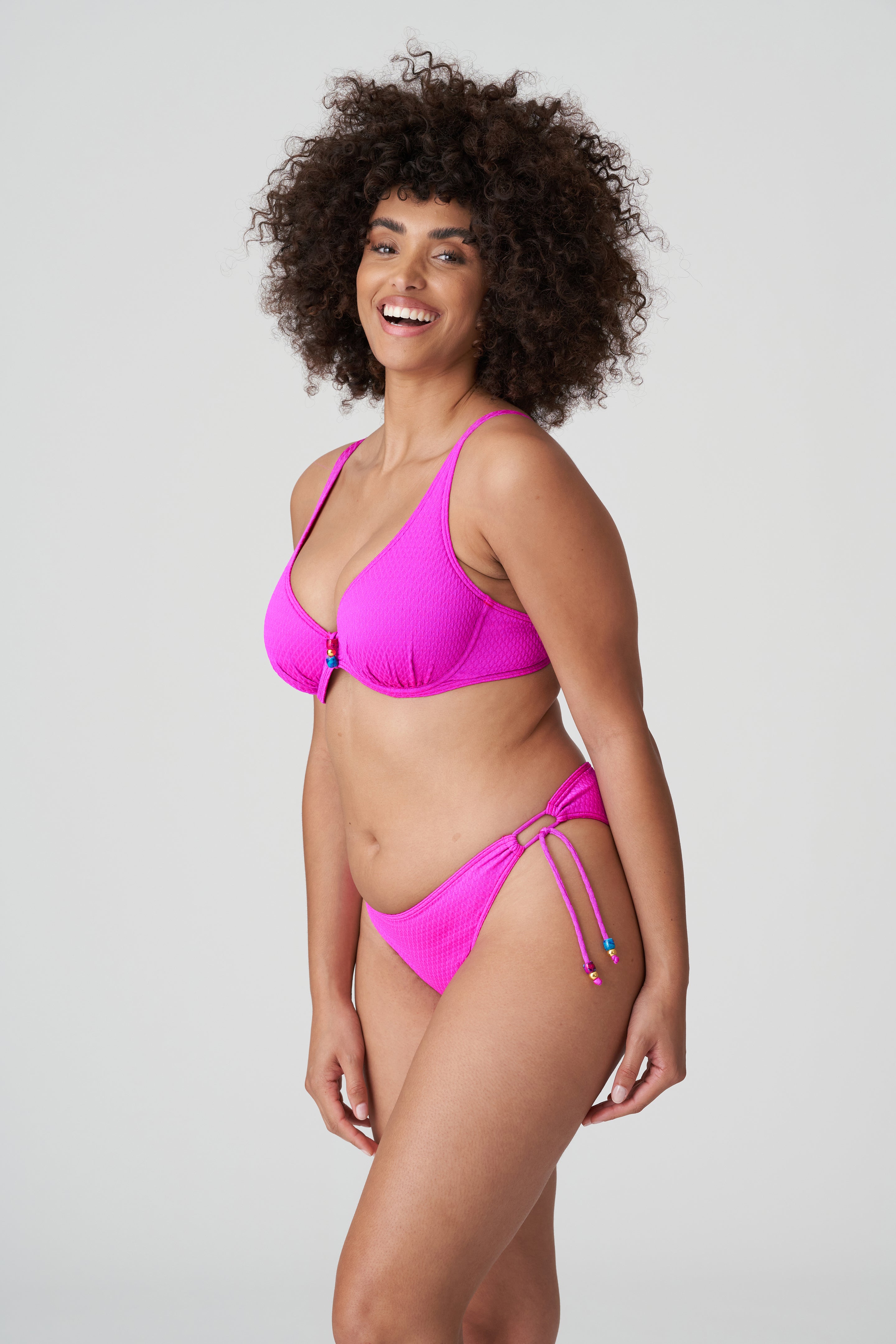 Primadonna Swim Narta Half Padded Plunge Bikini Top (4010319) Cactus Flower