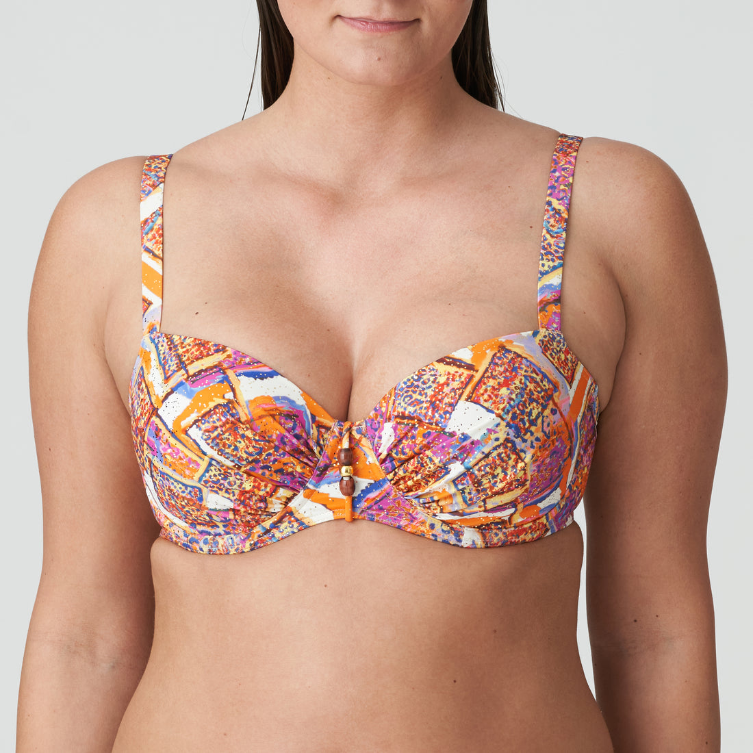 Primadonna Swim Navalato Padded Balcony Bikini Top (4011316) Summer Sunset
