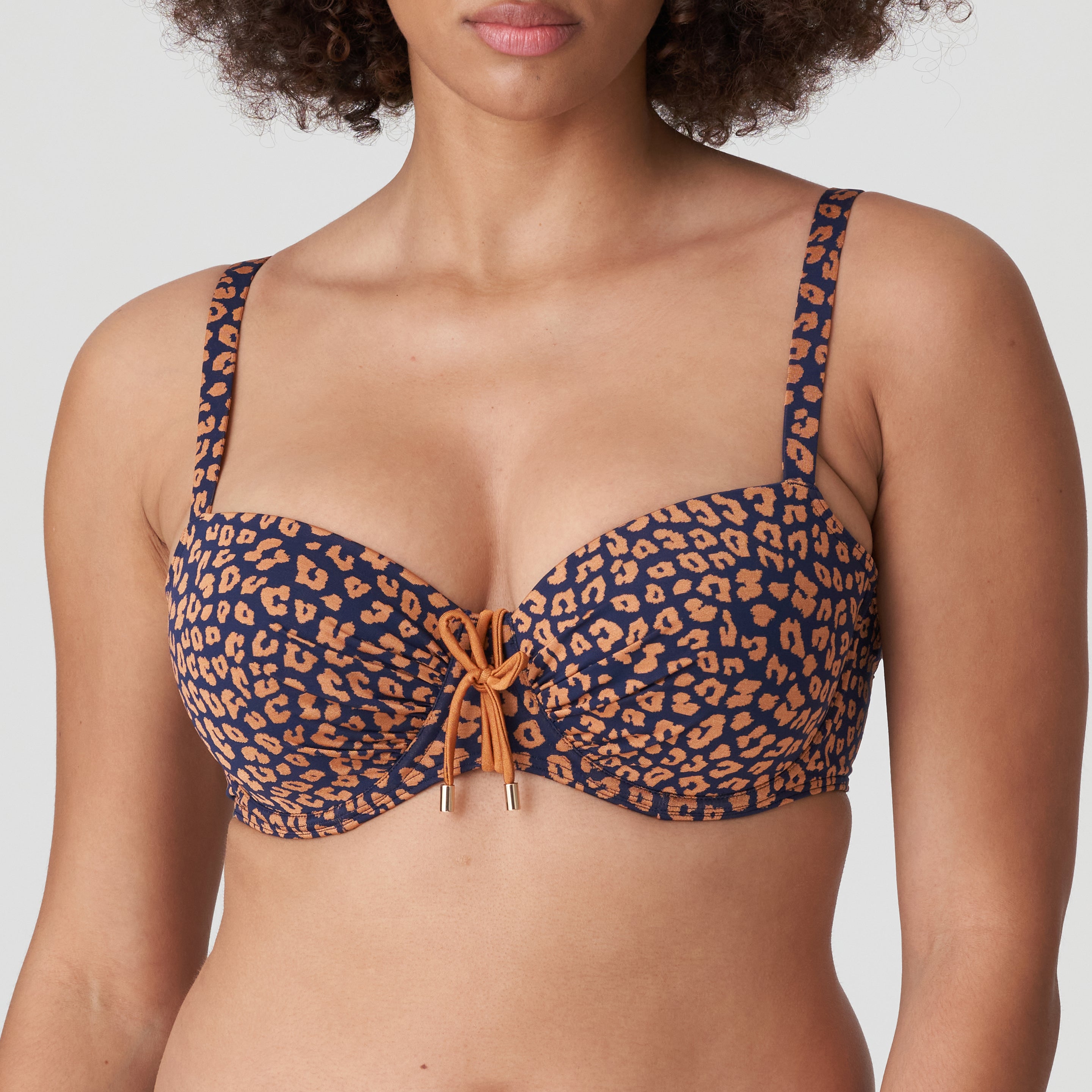 Primadonna Swim Punta Rata Padded Balcony Bikini Top (4010016) Water Blue