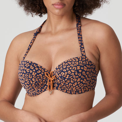 Primadonna Swim Punta Rata Padded Balcony Bikini Top (4010016) Water Blue