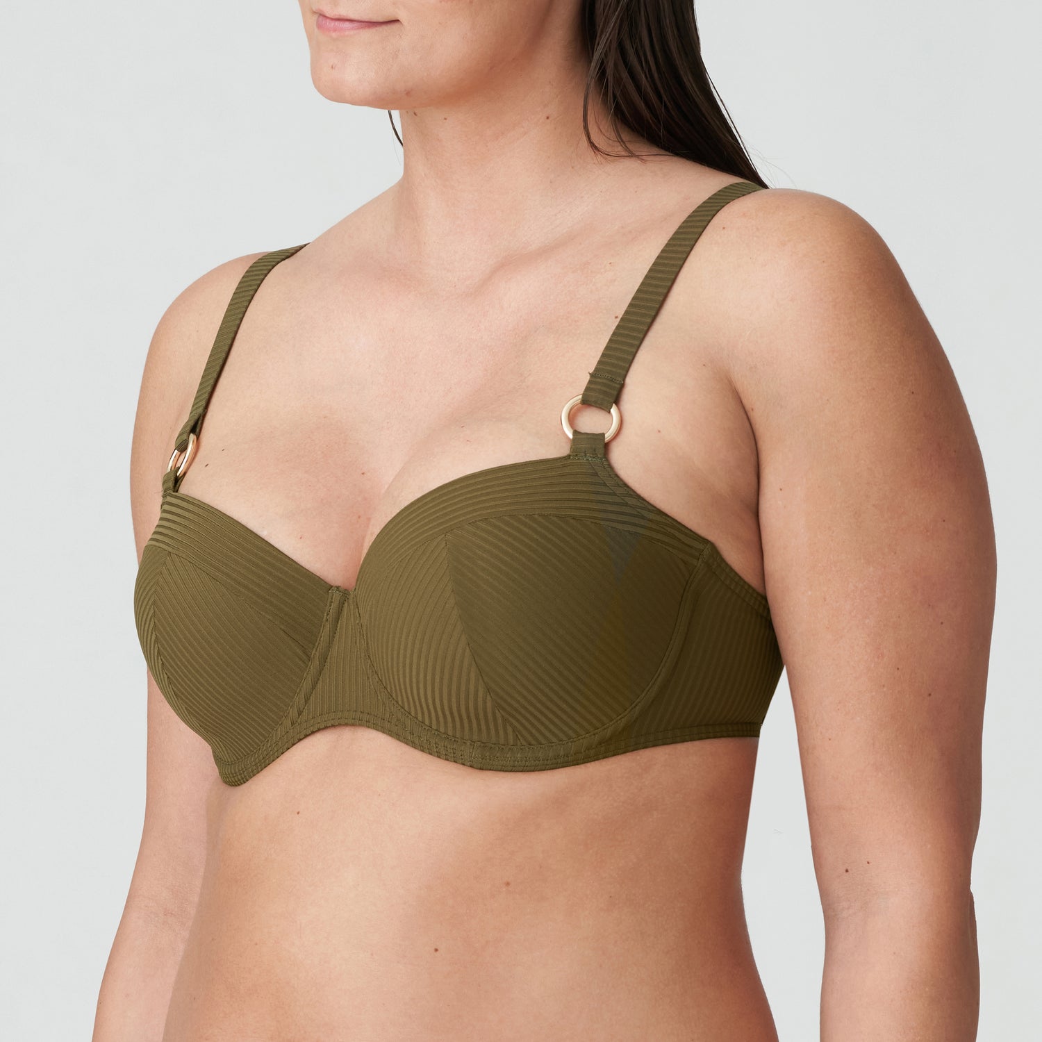 Primadonna Swim Sahara Padded Balcony Bikini Top (4006316) Olive